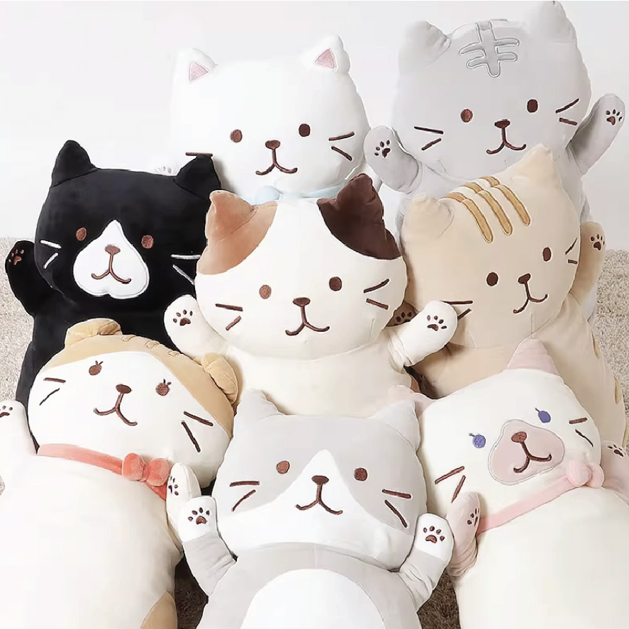 Fuku貓咪回彈柔軟抱枕