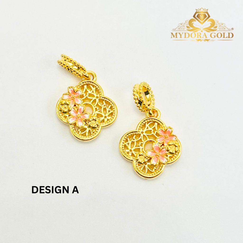 MYDORA Charm Bead Clover Lattice Bloom (5G) l EMAS 916/22K