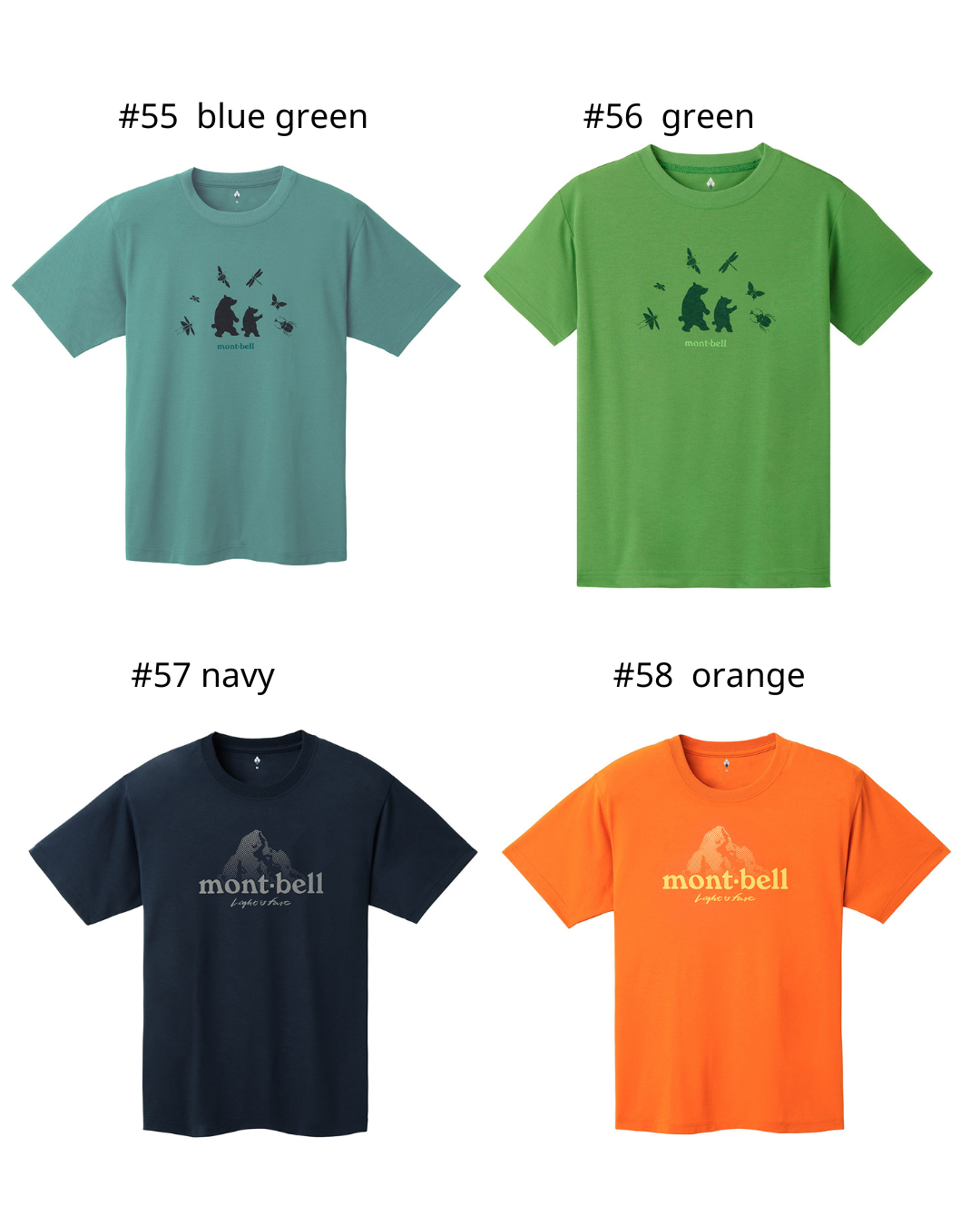 日本代購【 2026新款式 日本直送   montbell WICKRON 透氣 快乾 功能 T-Shirt  男女合穿  | mont-bell unisex print tee 】