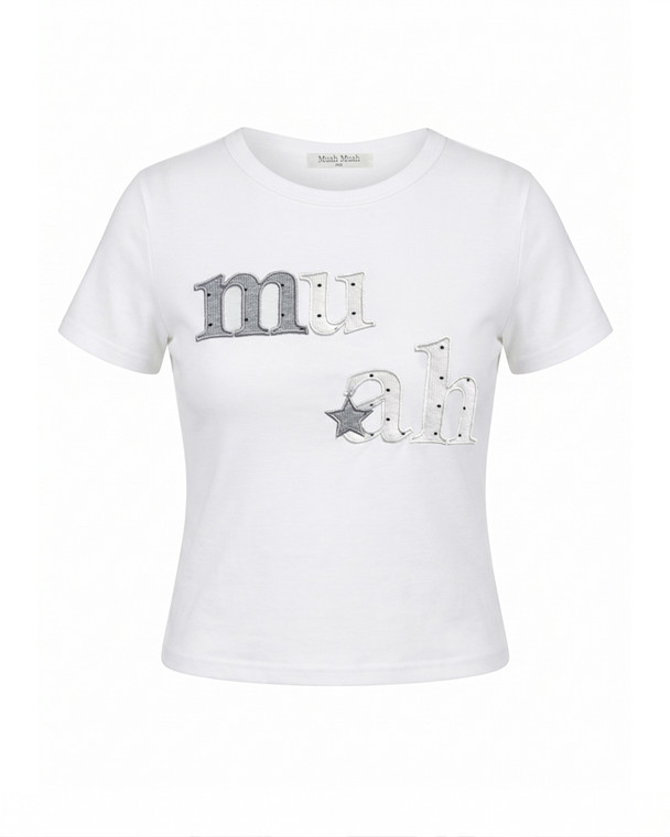 Muah Muah Dot Atar Patch Tee