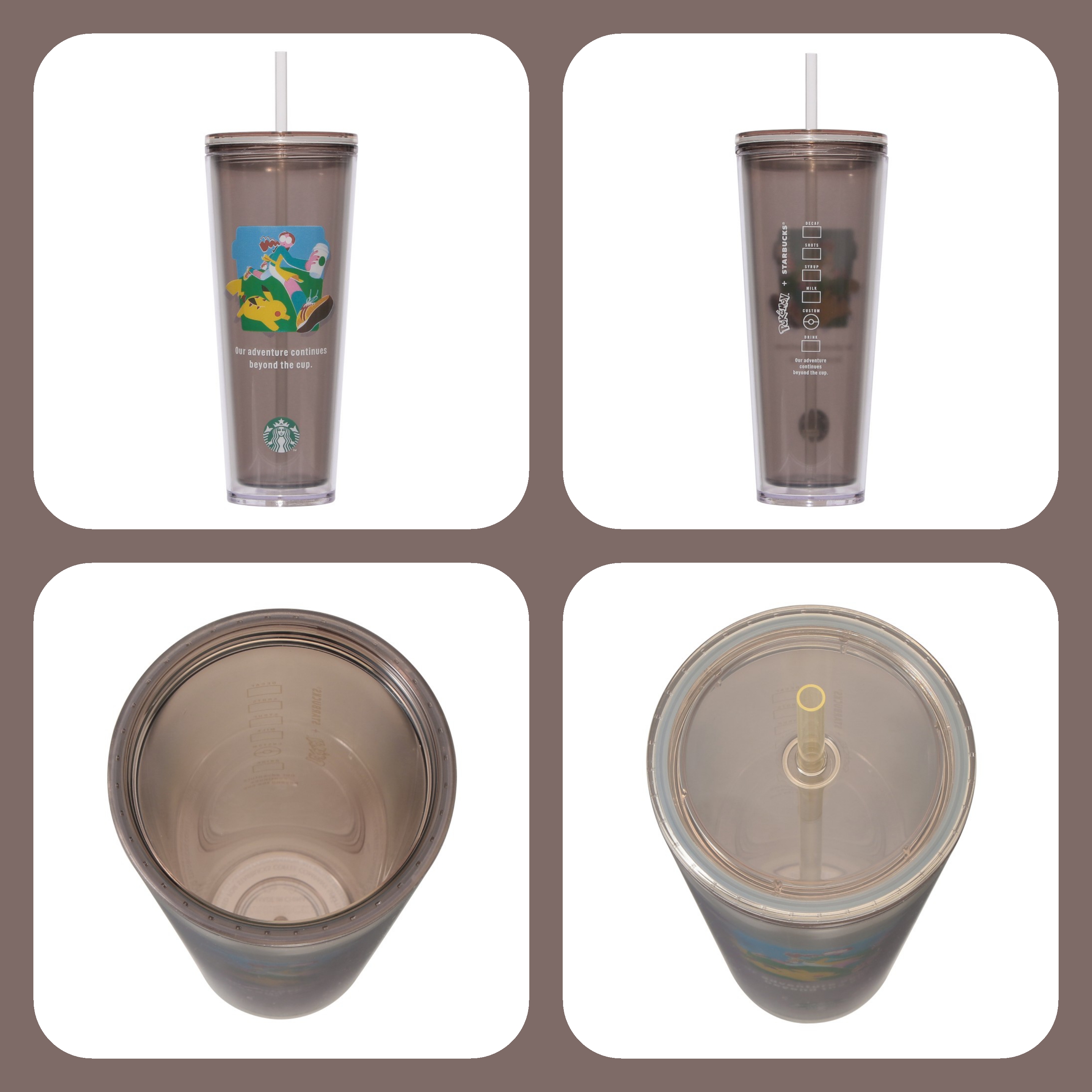 《限量發售》《日本 🇯🇵  POKÉMON + STARBUCKS系列》【凍飲杯 710ml  共2款】