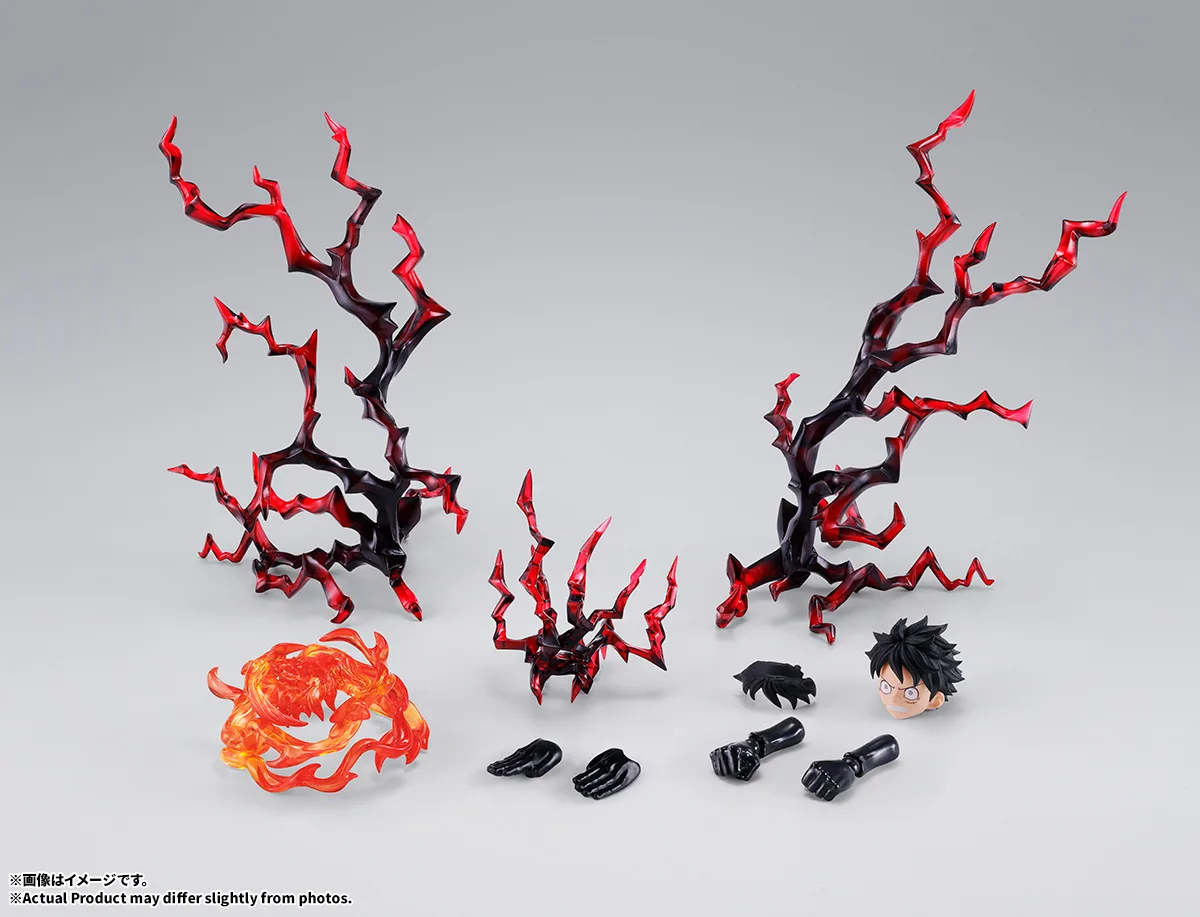 (預訂訂金 $100) (總價 $207) Bandai S.H.Figuarts 海賊王 蒙奇.D.路飛 -新世界- 配件套組 (行版) SHF One Piece Monkey D. Luffy Optional Parts Set