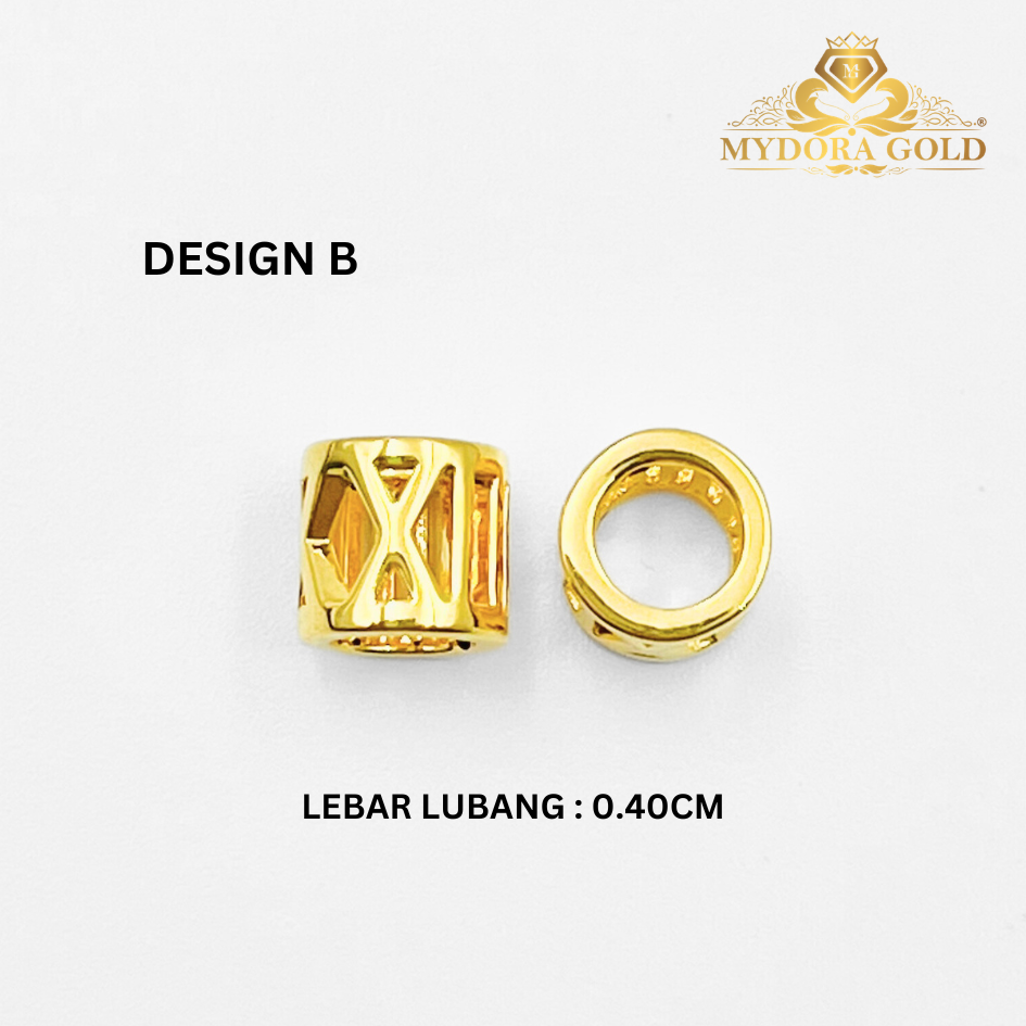 MYDORA Bead Huruf Roman (5G) l EMAS 916/22K