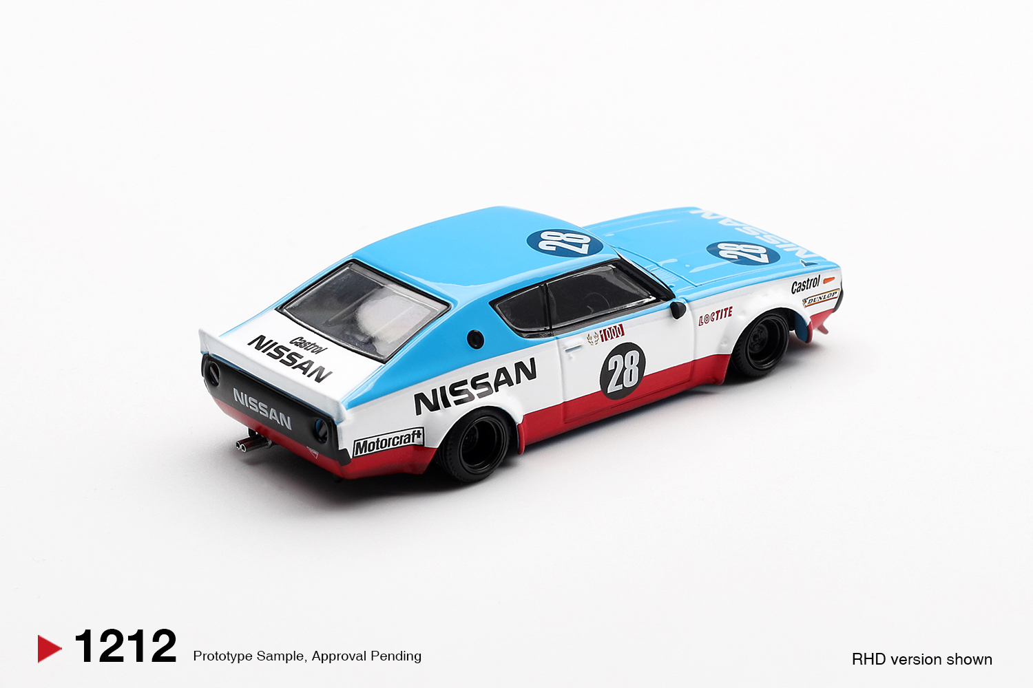 Mini GT 1/64 Nissan Skyline Kenmeri Liberty Walk Nissan Racing '75 concept - MGT01212-BL