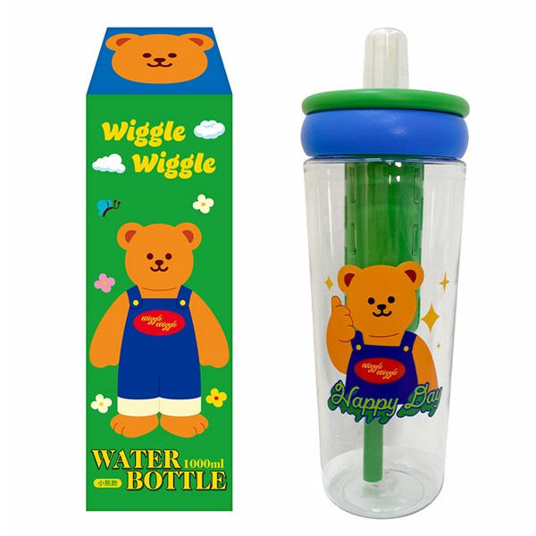 【台灣】 Wiggle Wiggle 透明水壺 (1000ml)