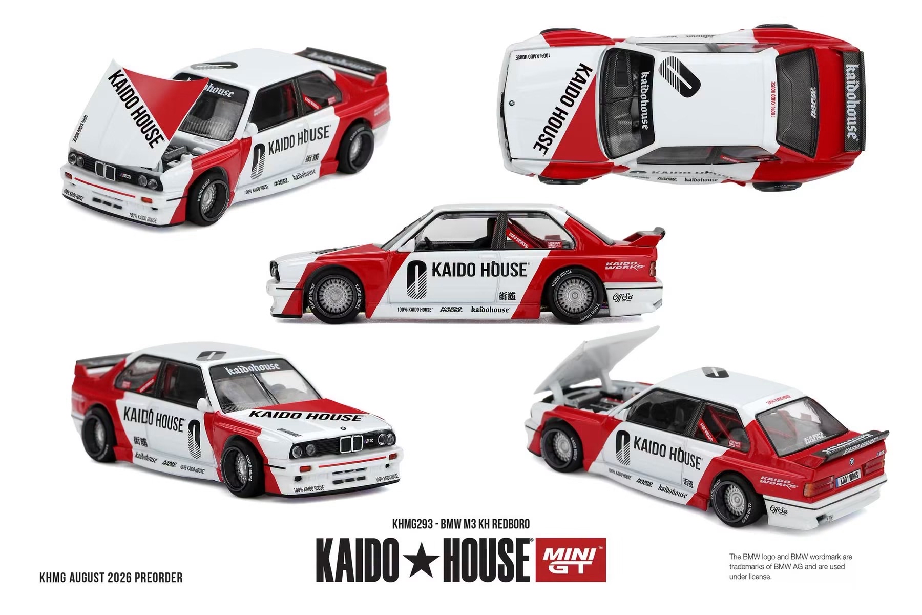 （預訂 Pre Order) KAIDO HOUSE x MINI GT( KHMG293 ) BMW M3 KH REDBORO
