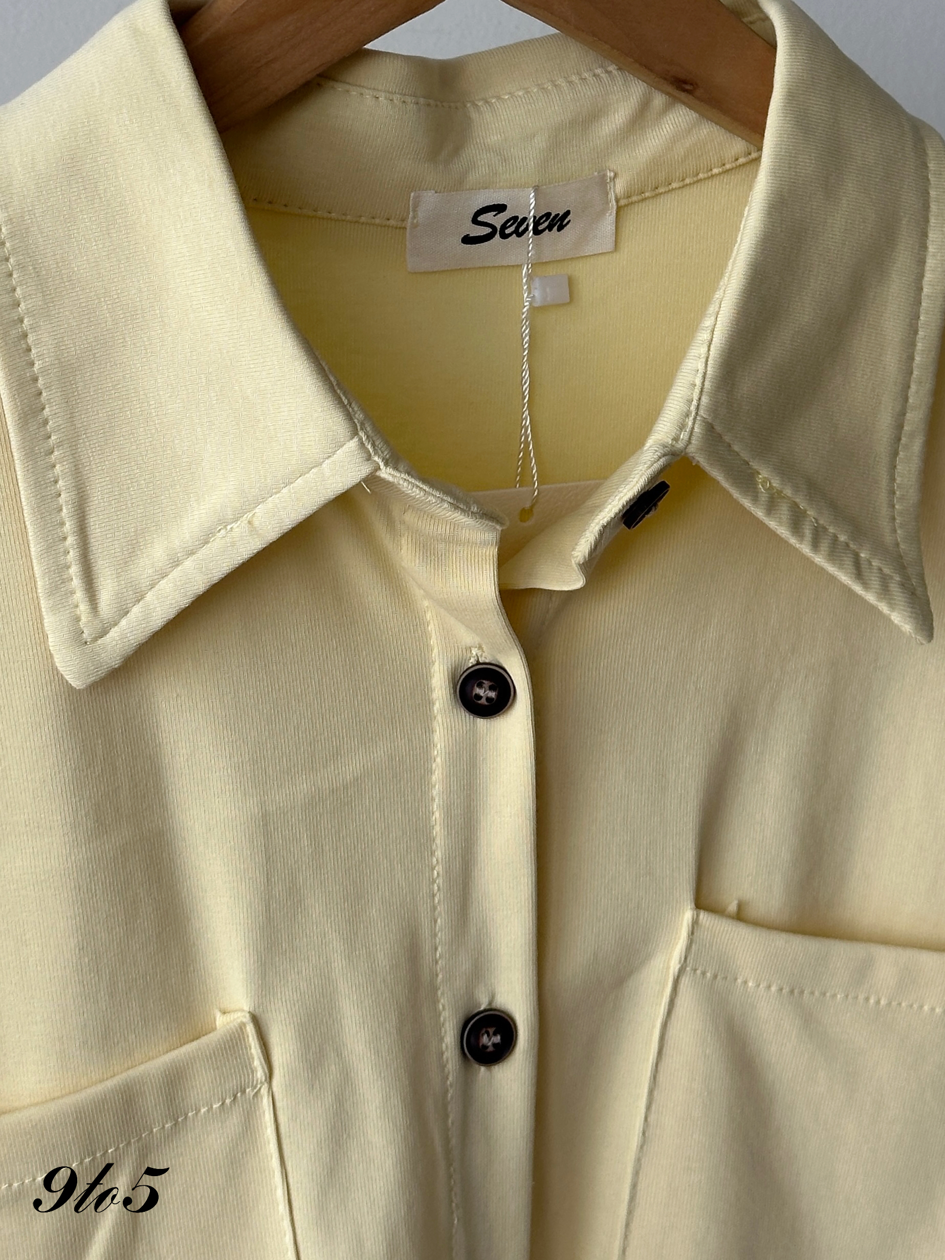 T4277 Short Sleeve Crop Shirt - 4 Colors 