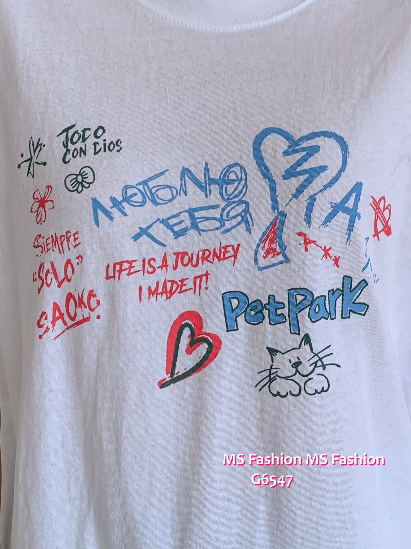 G6547 靚print tee