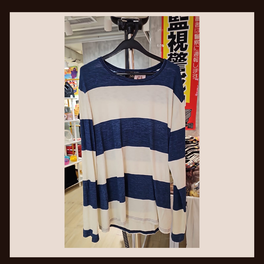 經典美式風格：Ralph Lauren 藍白條紋長袖 T-shirt 👕