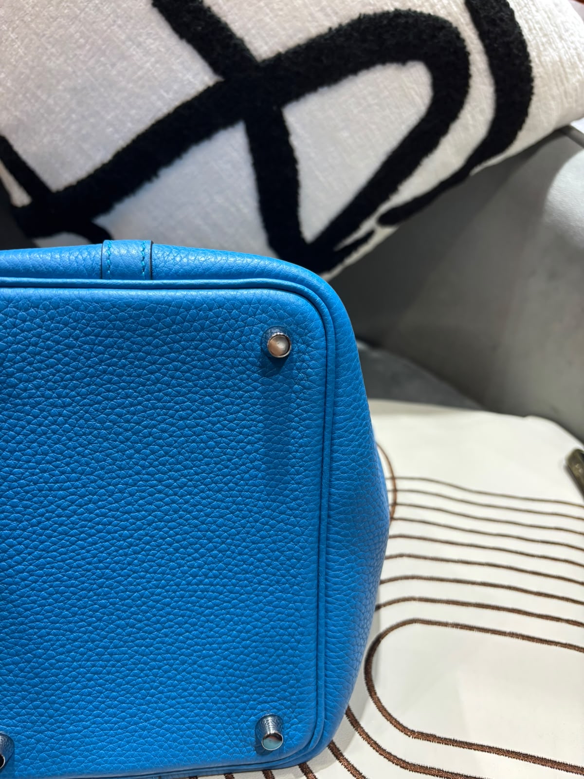 HERMES PICOTIN 18,STAMP A,B3 Bleu Zanzibar 100%Authentic, 98%New ✅key lock✅dust bag✅box
