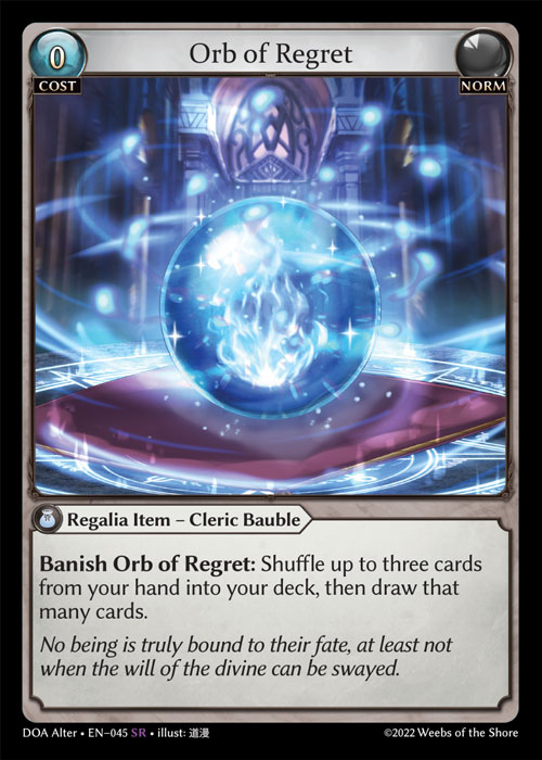 Orb of Regret / DOA-Alter-045 (SR)