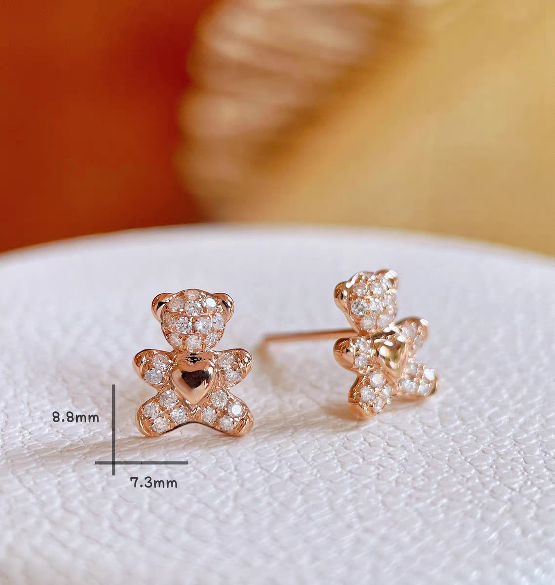18K Diamond Earrings 