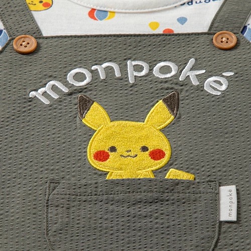 Monpoke 嬰兒比卡超拼色衣 one size 70-80cm
