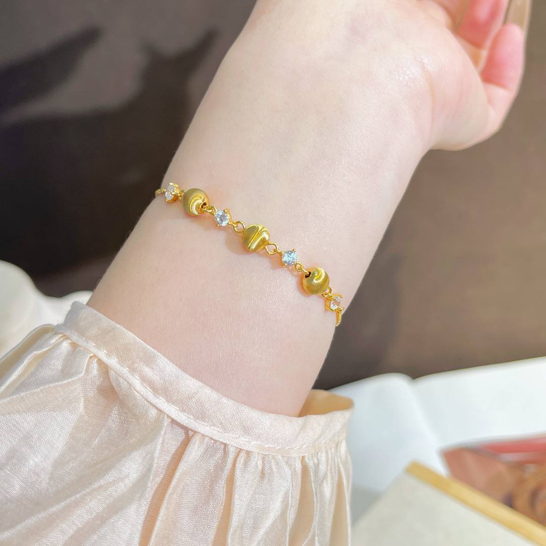 🆕轻奢圆珠镶钻手链 🇨🇳