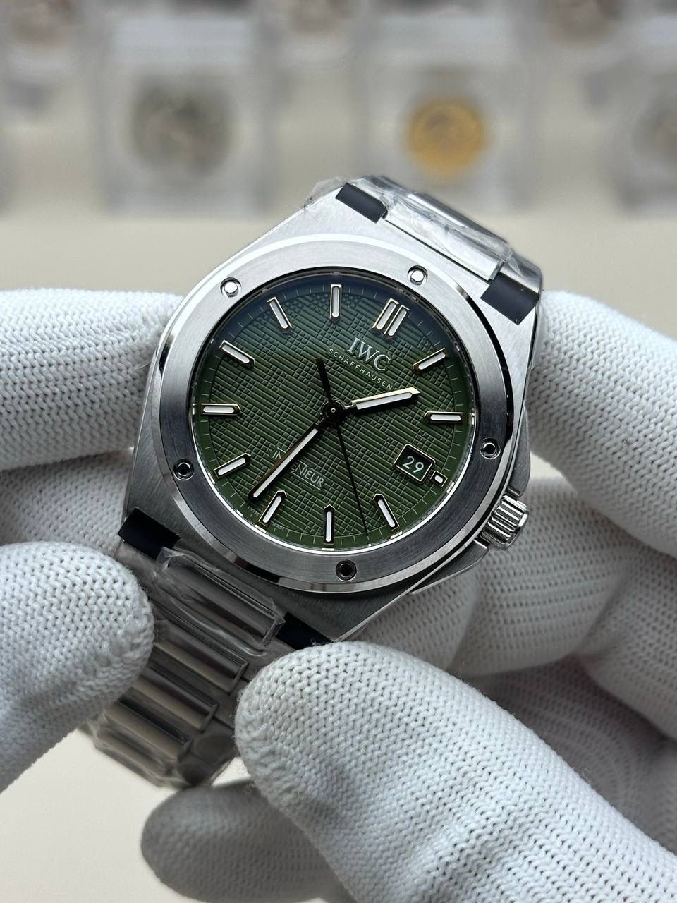 万国工程师绿色表盘特别版限量款1000只/40mm*10.7mm/搭载海鸥2892全自动机械✔️