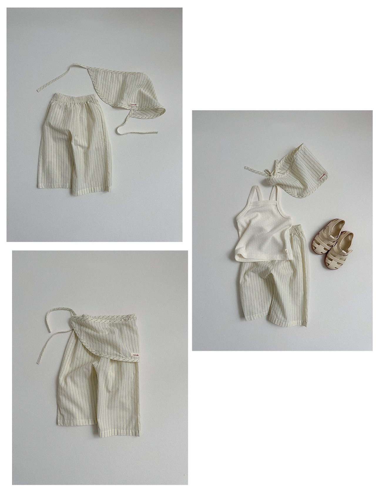 Minirobe | stripe pants (Mint/Blue)