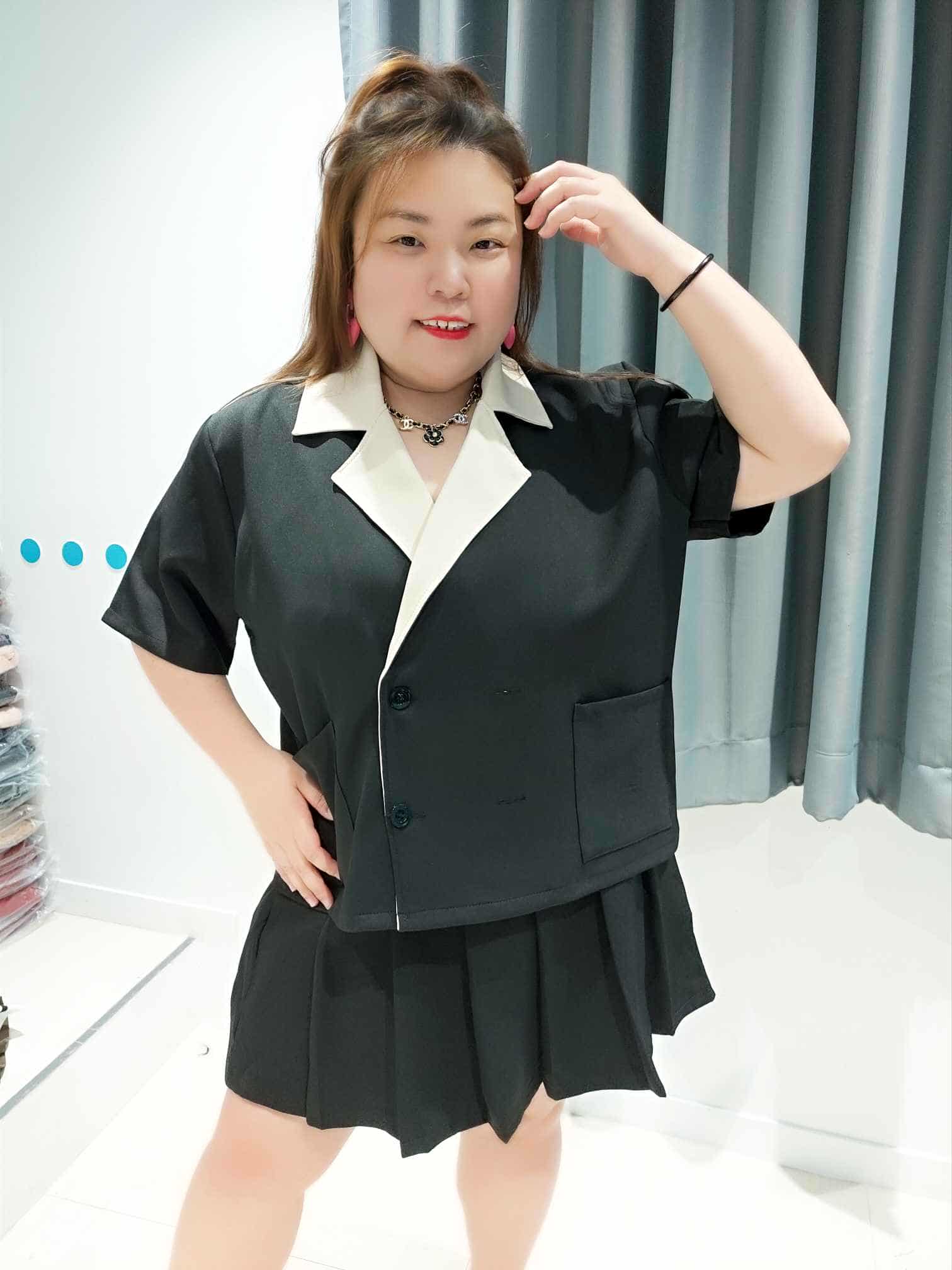 DOC07 大翻领短袖外套