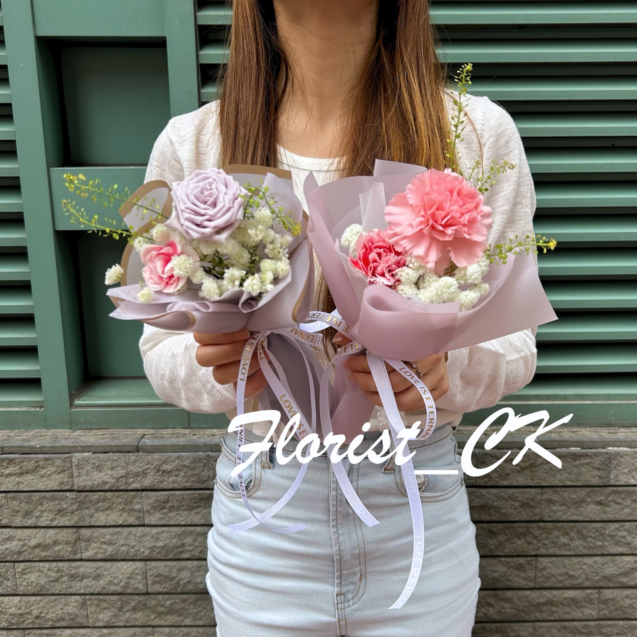 【2026 母親節推介】Luminary Petite｜迷你康乃馨玫瑰鮮花小花束  (預訂款，只限5月4日至10日限量供應)