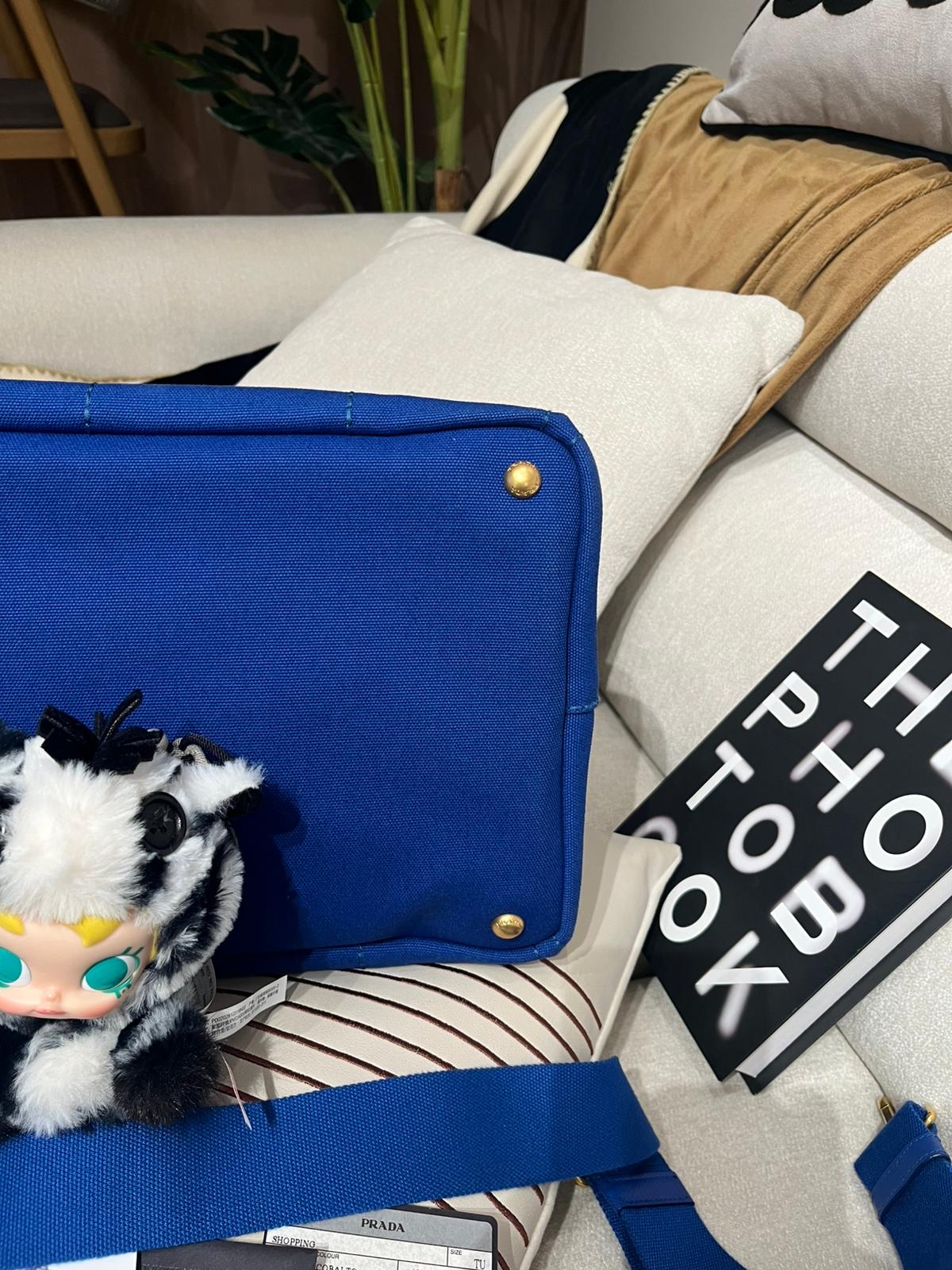 Prada canvas 2way bag BN2642 100%Authentic,98%new