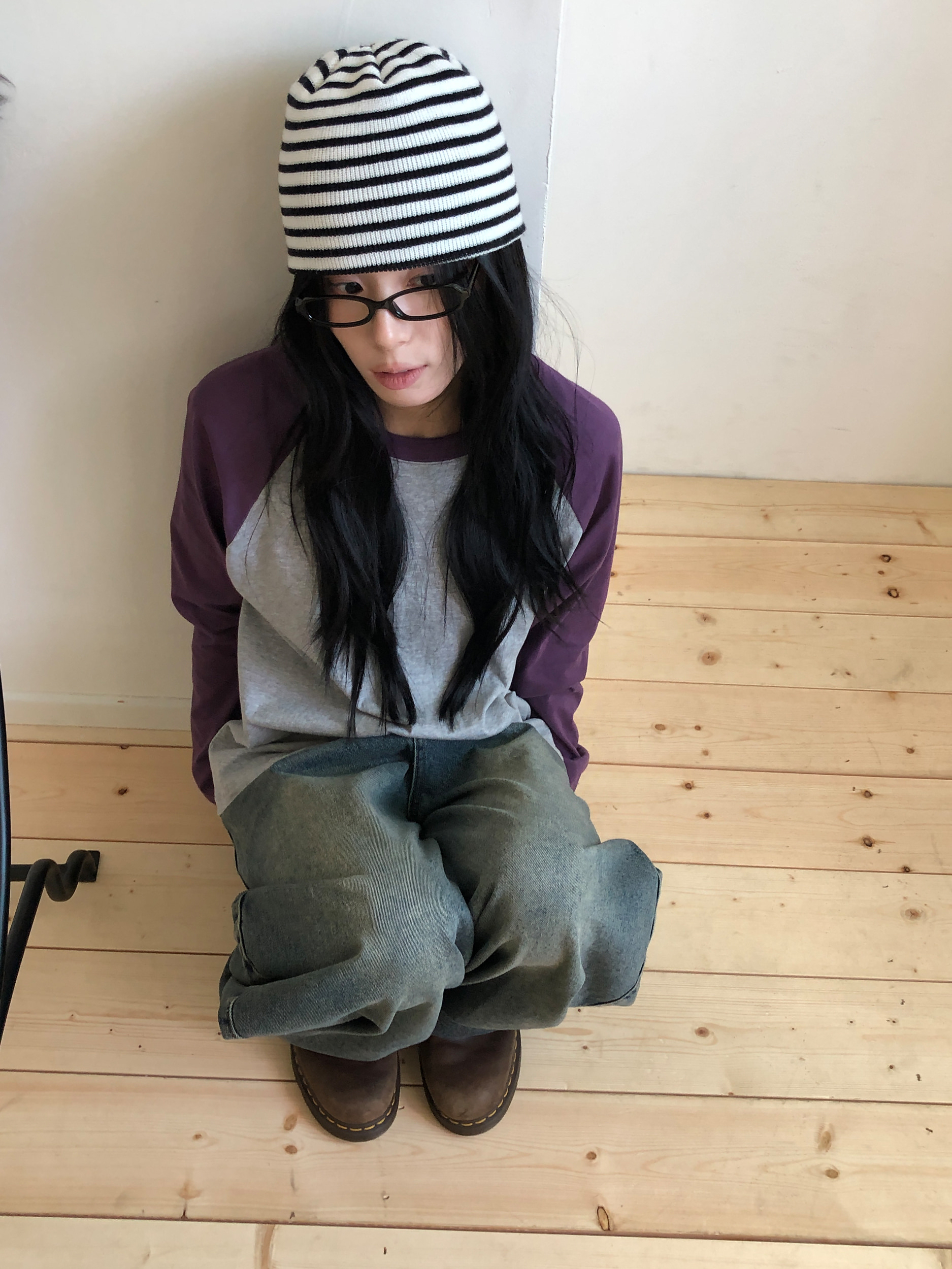 Washed Denim Balloon Pants