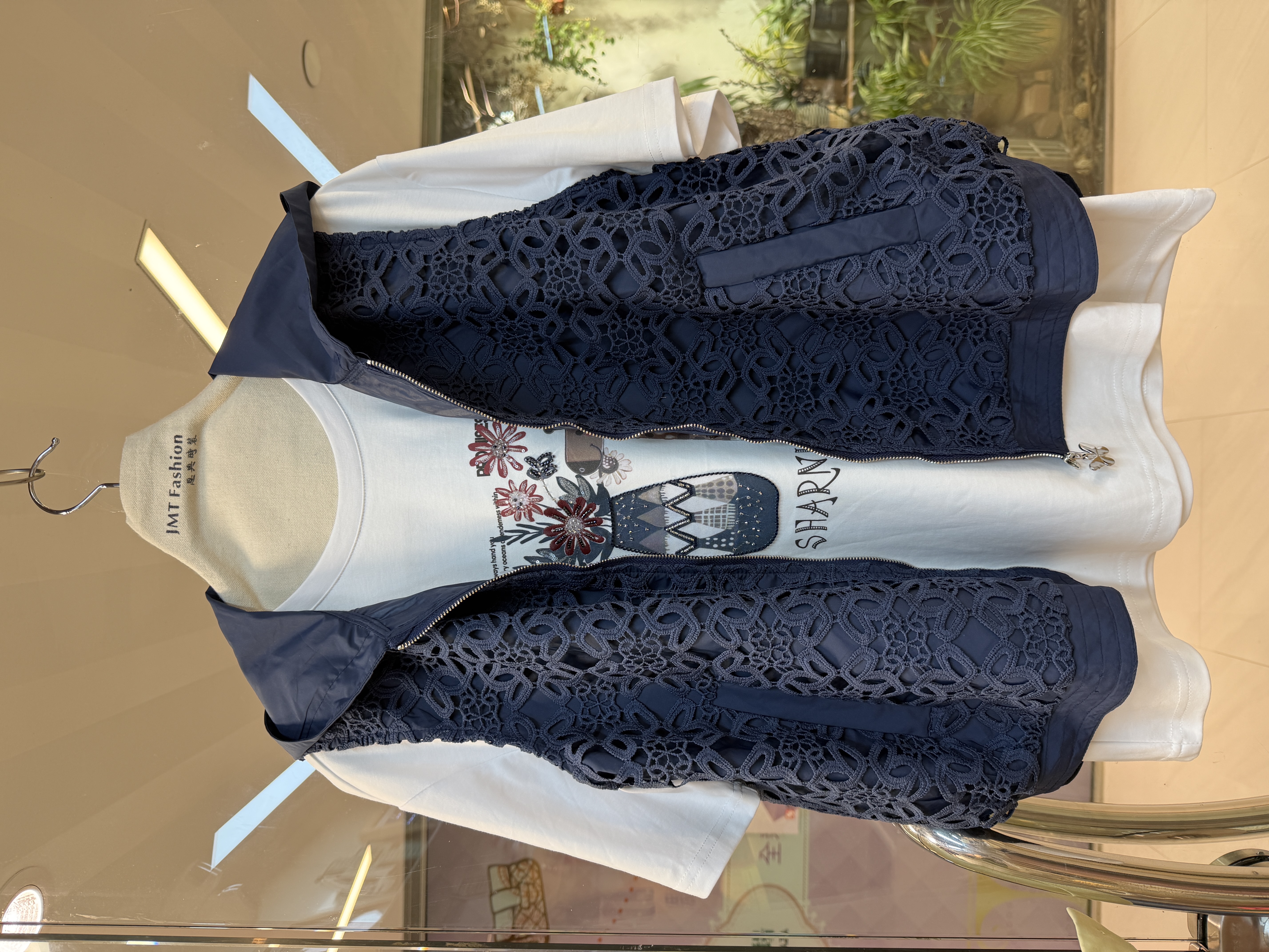 通花連帽背心 M427 841841310