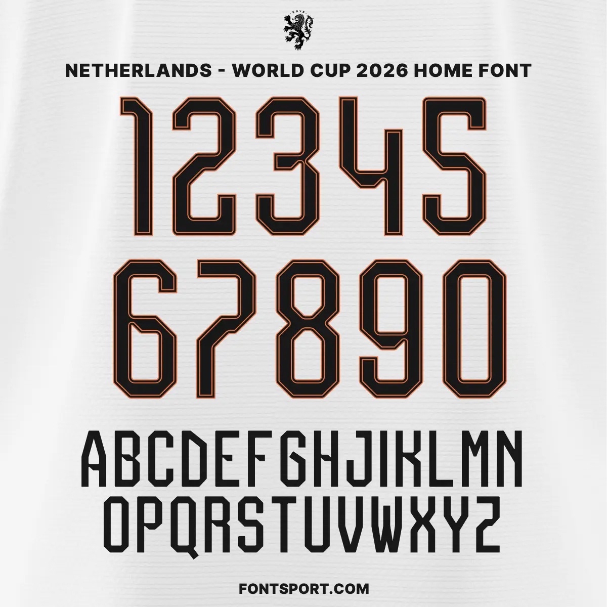 2026世界盃 荷蘭 主場 印字