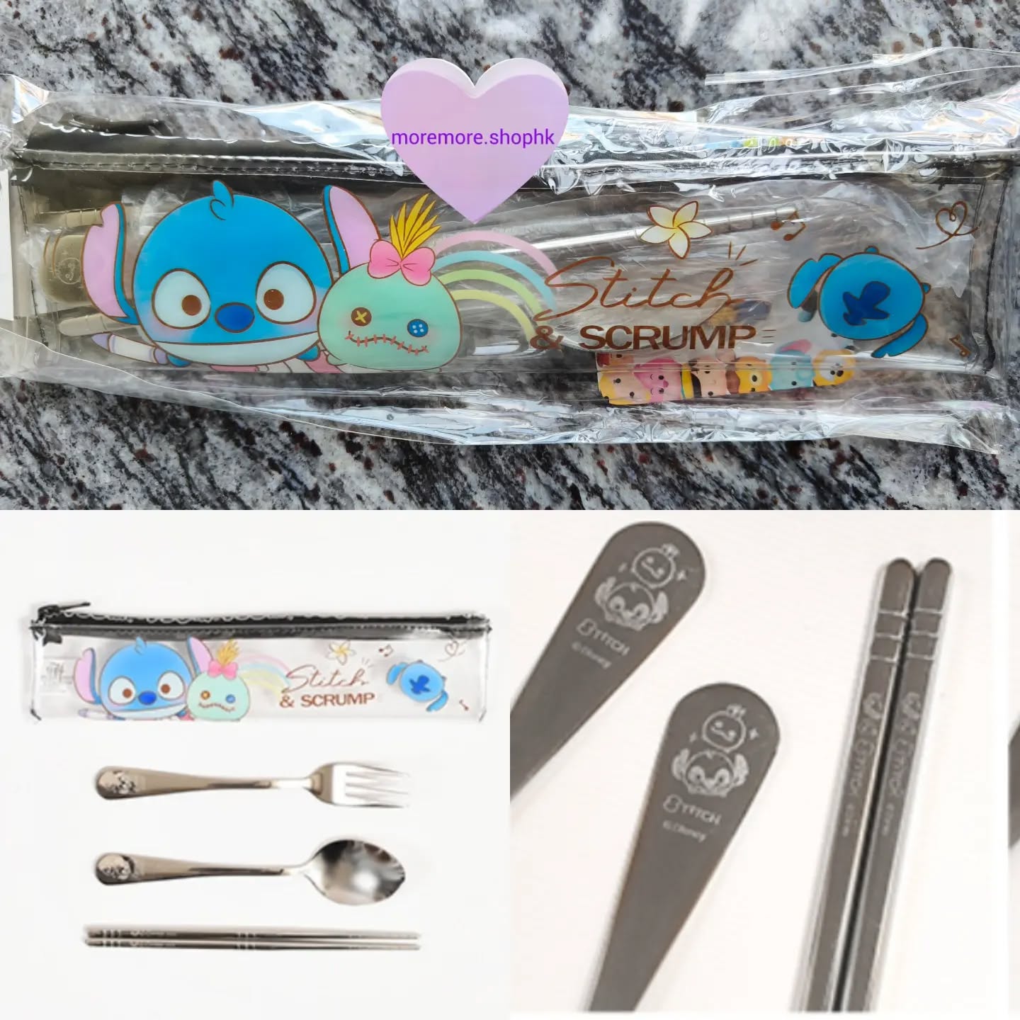 現貨💜正版💜史迪仔 304不鏽鋼餐具set😃