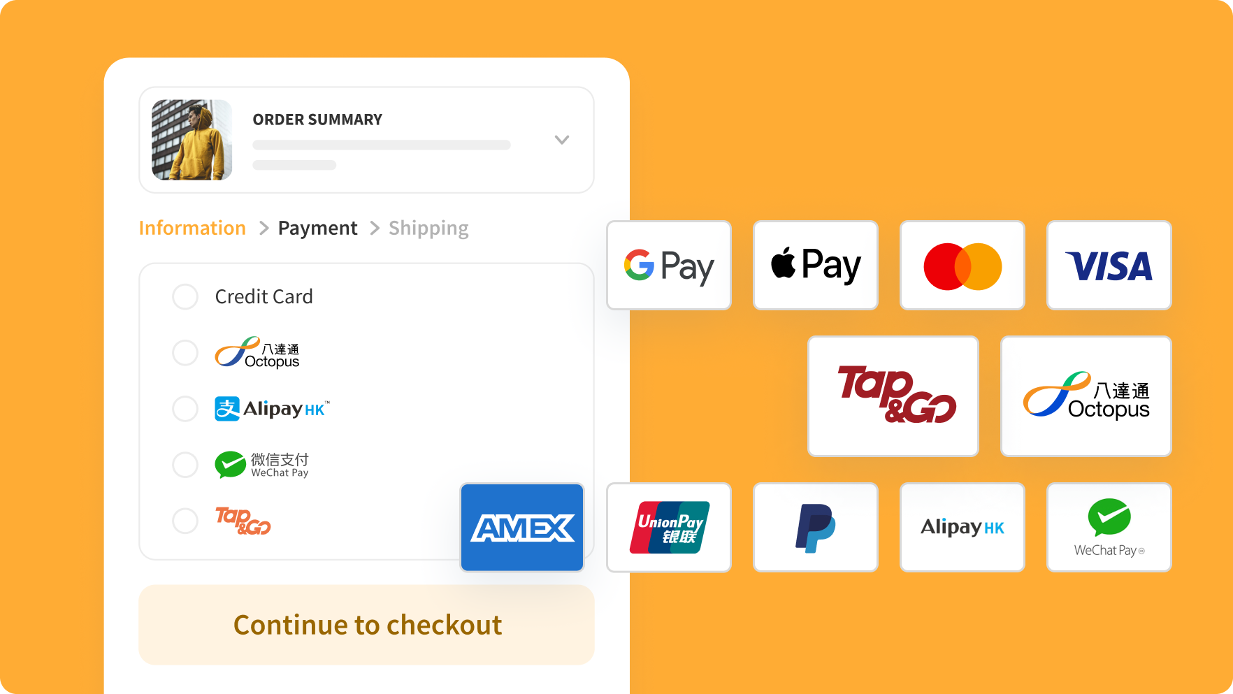 Collect payment with best options