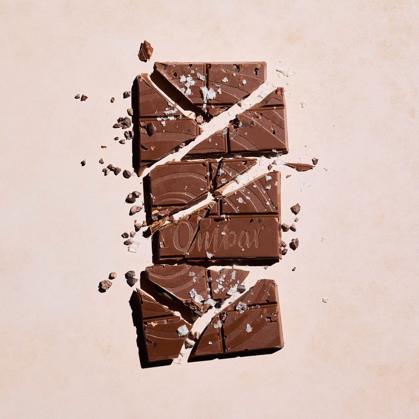 Ombar 有機海鹽可可碎朱古力（64%可可）SALT & NIBS Chocolate Bar - Organic (70g)