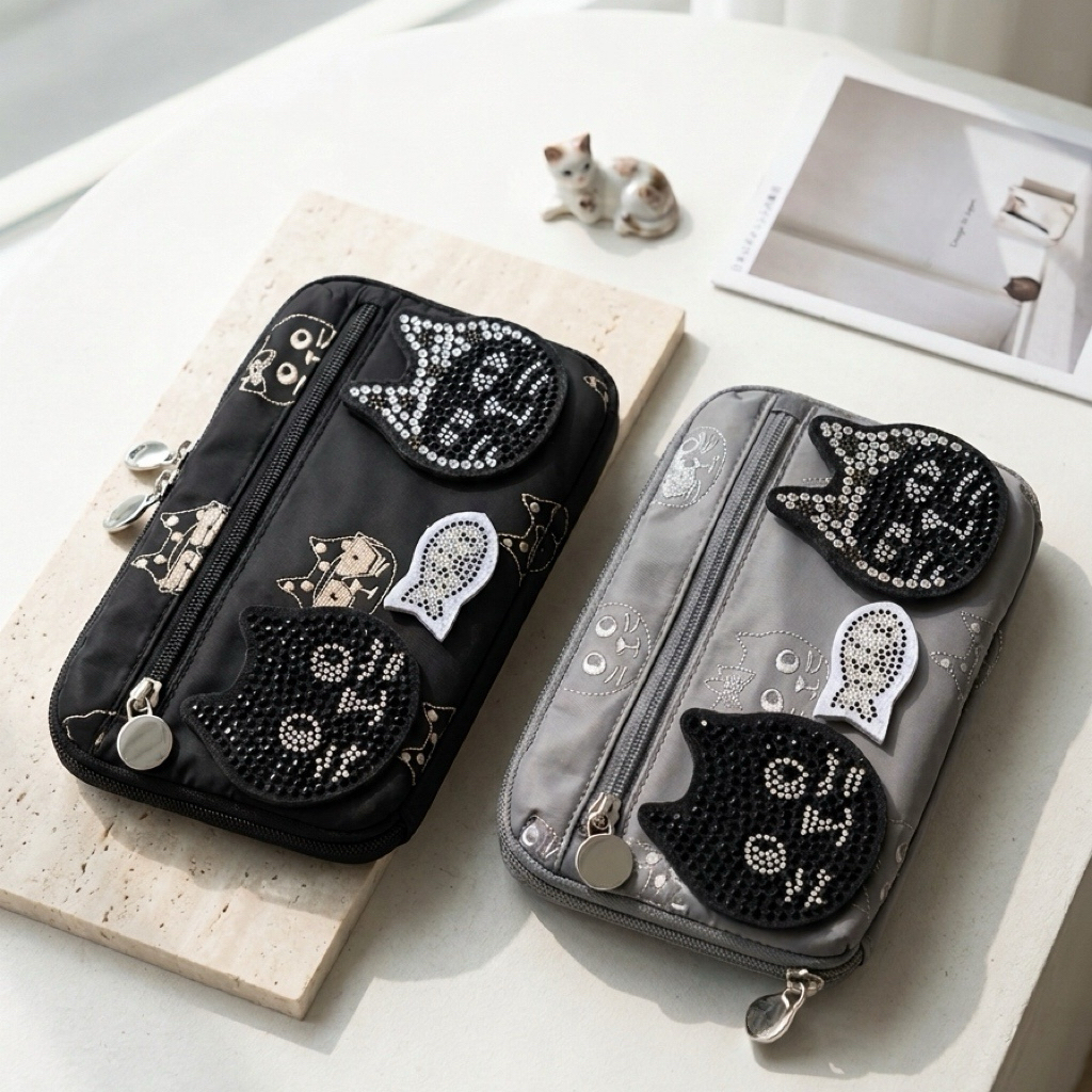 Skye x Pebbly Embroidery Wallet/Sling Bag