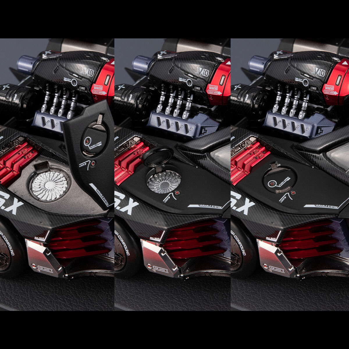 (預訂訂金 $1000) (總價 $2645) (魂限) (行版連特典) threeMega MegaHouse x threezero Variable Action Hi-SPEC UNITED Future GPX Cyber Formula Asurada G.S.X RS SIREN VA Hi-SPEC UNITED 新世紀GPX 高智能方程式 雷神 G.S.X RS SIREN
