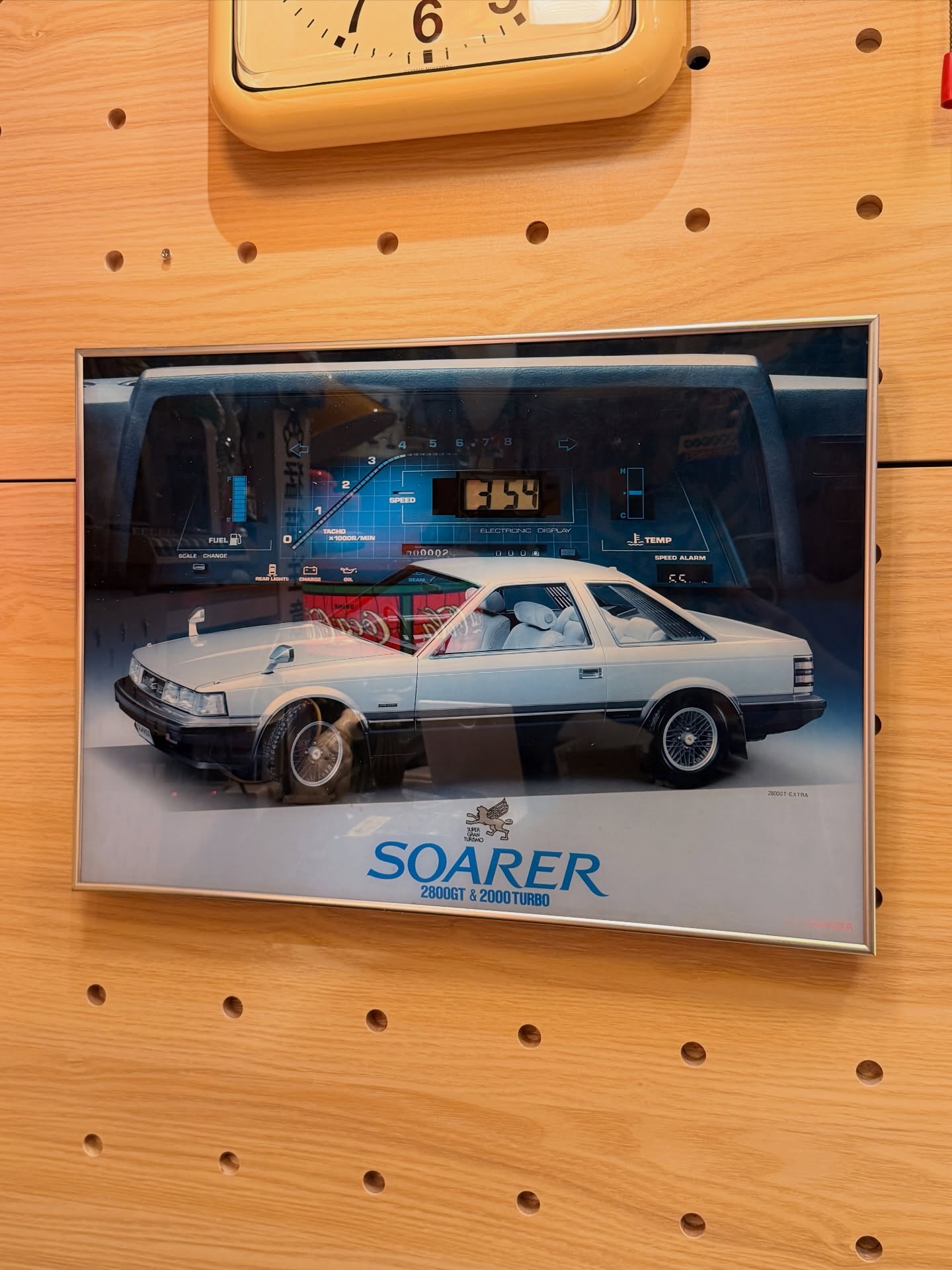 【昭和年代】TOYOTA SOARER 廣告掛鐘