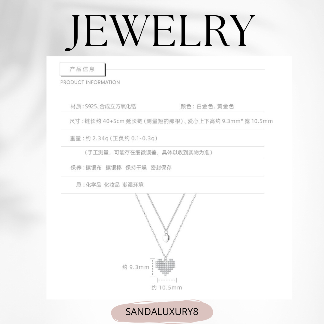 Heart Shaped Necklace With Diamond Accent 