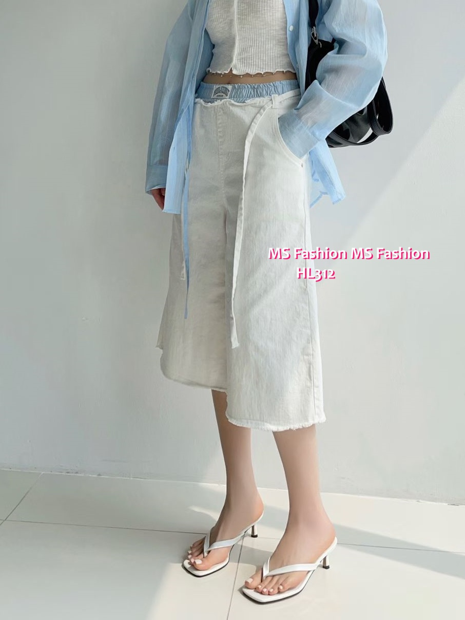 HL312 韓國🌼Howluk拼色腰闊褲