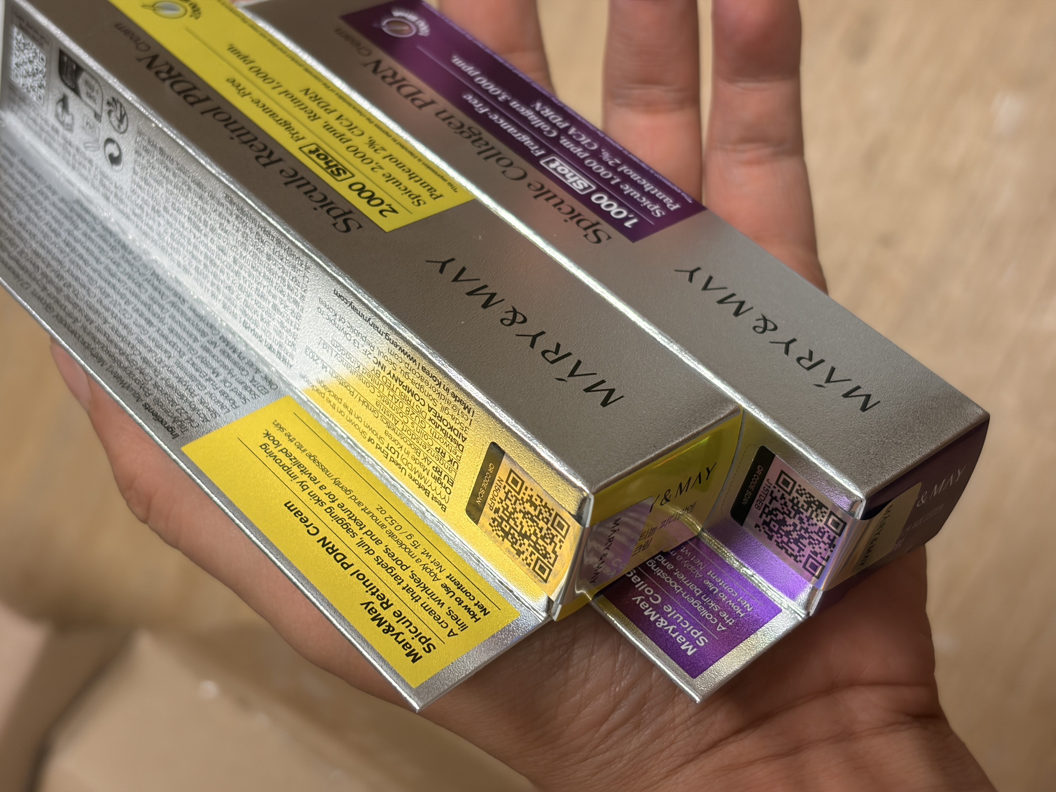 Mary & May 日用 及 夜用 cream 各1枝