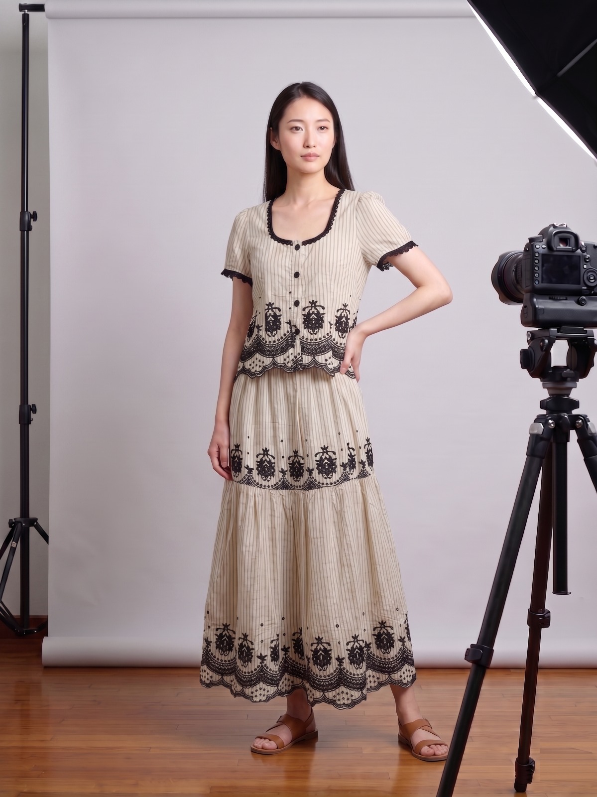 2077BB Belle Époque Embroidered Blouse