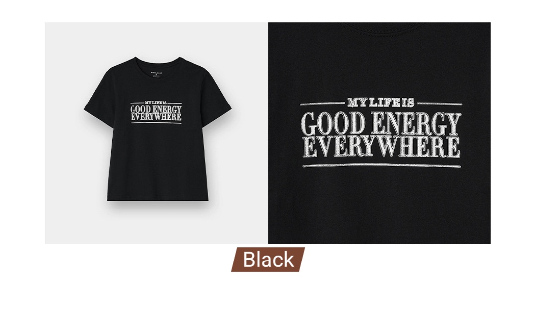 🇰🇷 韓國 Giordano Graphic Tee｜GOOD ENERGY EVERYWHERE