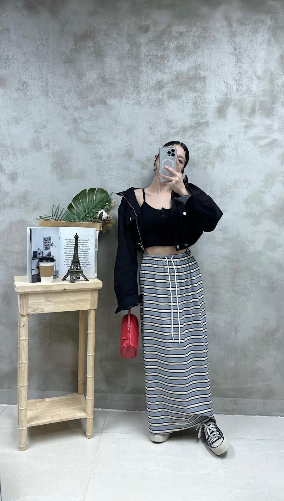 V07 扣鈕暗紋Bra top
