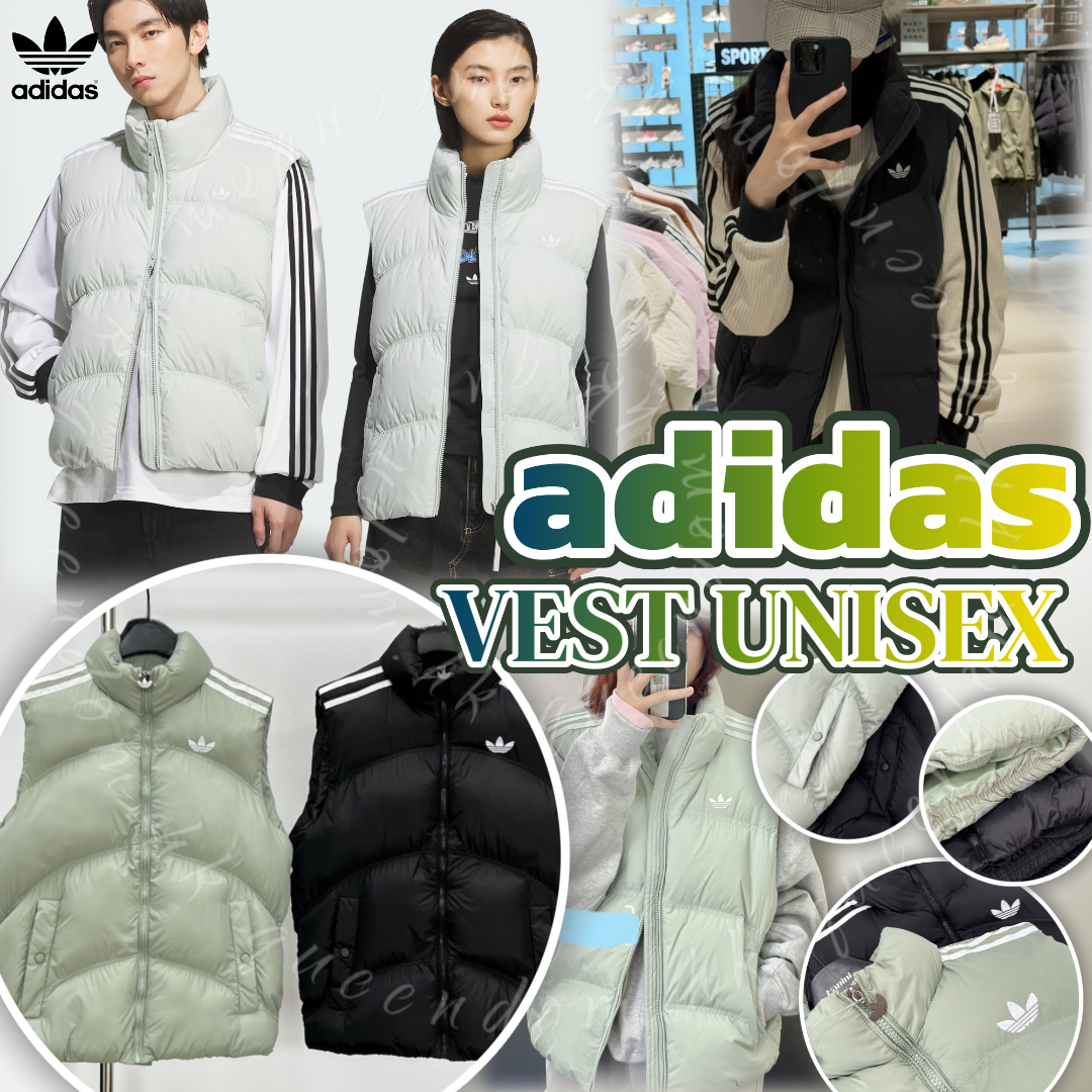 Adidas VEST UNISEX 立領拉鍊棉背心