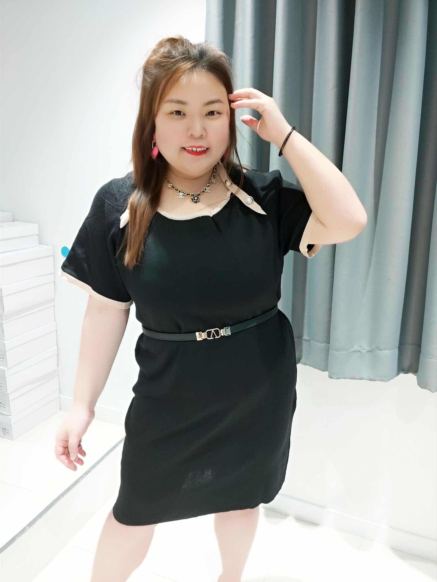 DOA08 假小外套设计针织连身裙