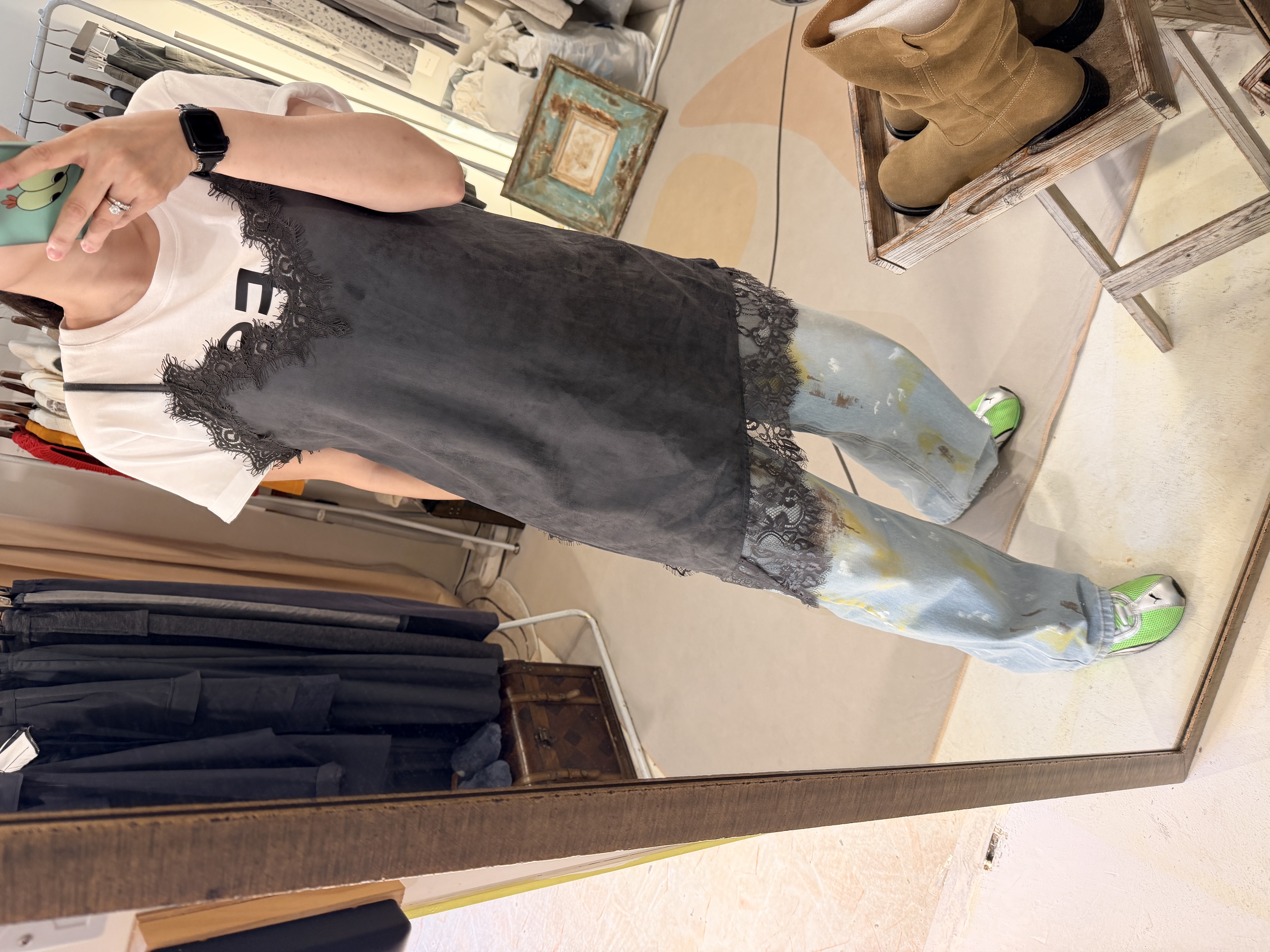 Long lace vest