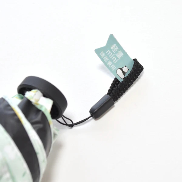 日本花文樣50cm熊貓輕量迷你傘