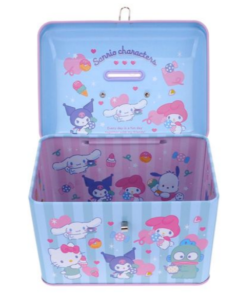 SANRIO MIX 手挽式鐵盒錢箱