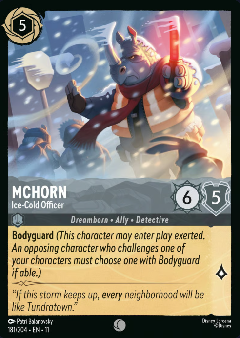 181/204 McHorn - Ice-Cold Officer C