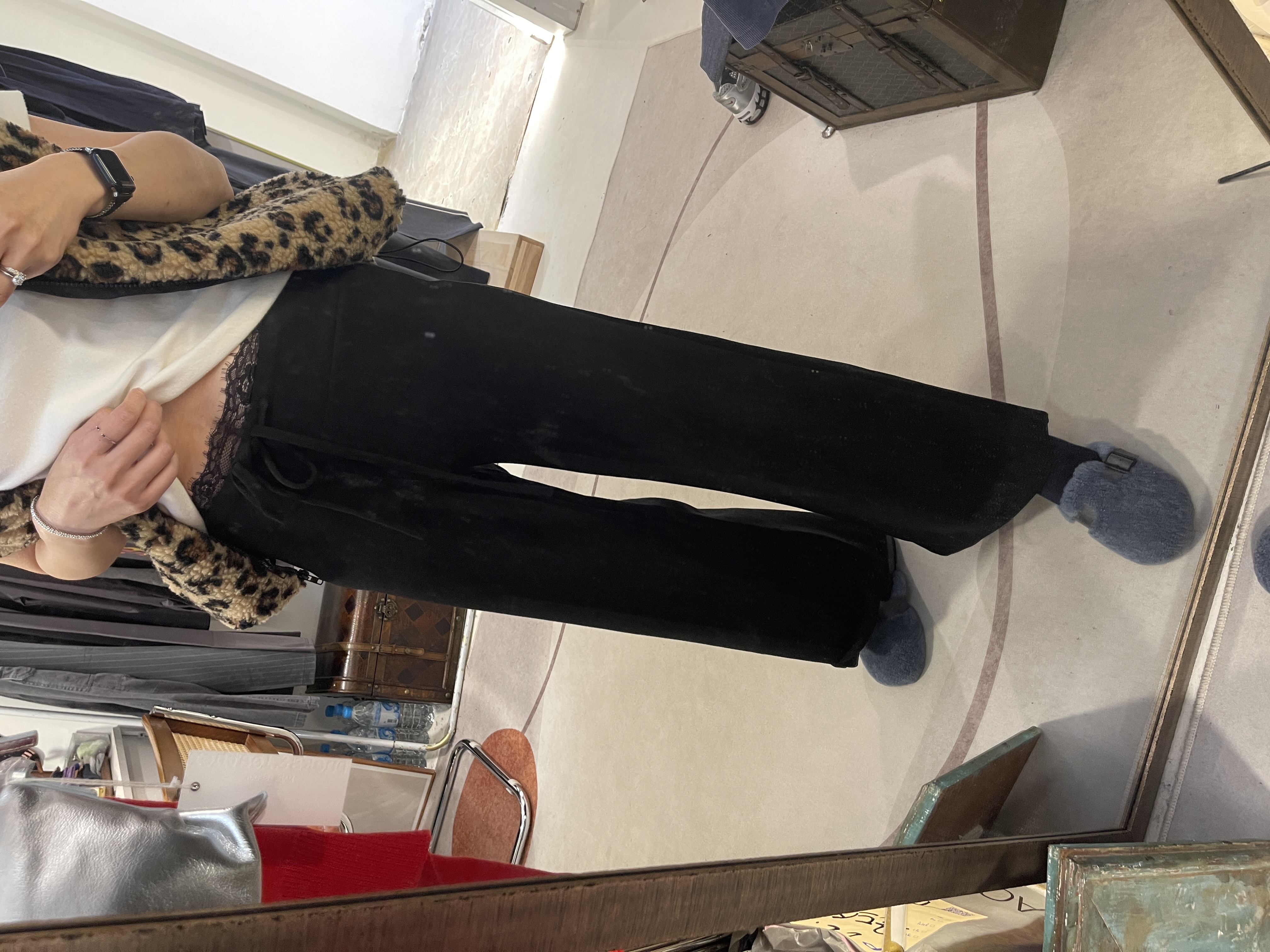 Lace waist fall pants