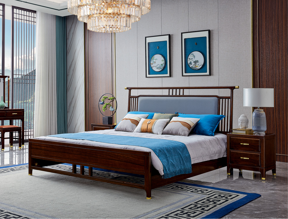 1.8米/1.5米 實木床架 9029