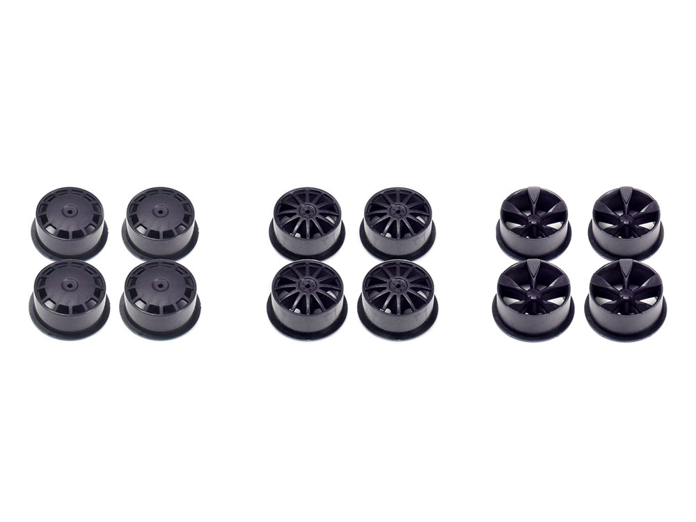 MINI 4WD CARBON REINFORCED WHEEL SET (LOW PROFILE)