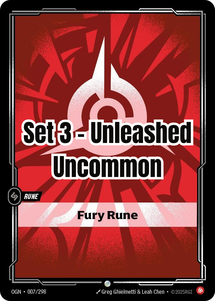 Unleashed - Uncommen - Fury Rune (Set 3)