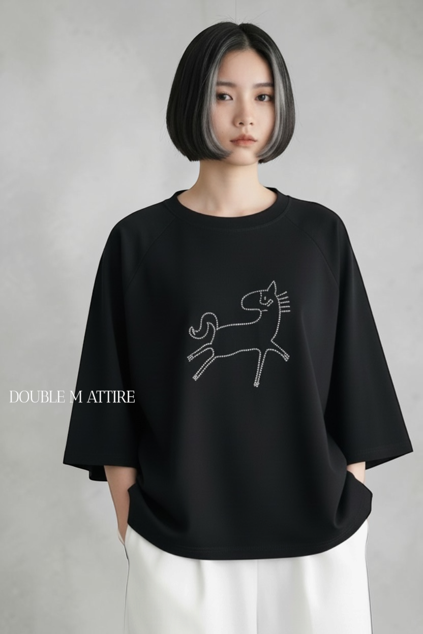 舒適空氣棉小馬Tee