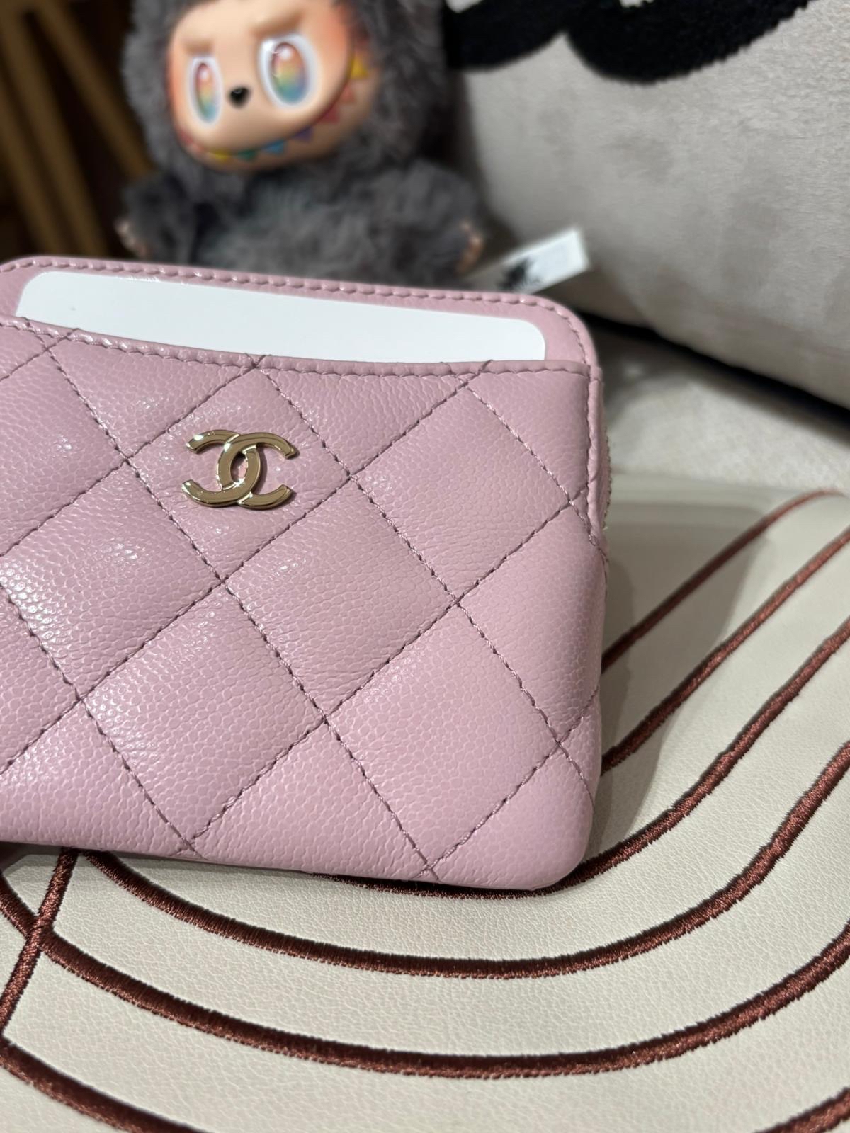 未使用品 Chanel zip wallet 魚子醬醬牛皮淡金扣銀包 100%Authentic,未使用品 ✅晶貼✅dust bag ✅box 
